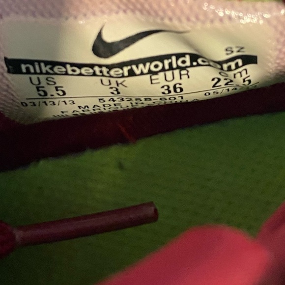 Nike dunks sky high noble red suede camo hidden wedge sneaker 5.5 - Picture 7 of 8